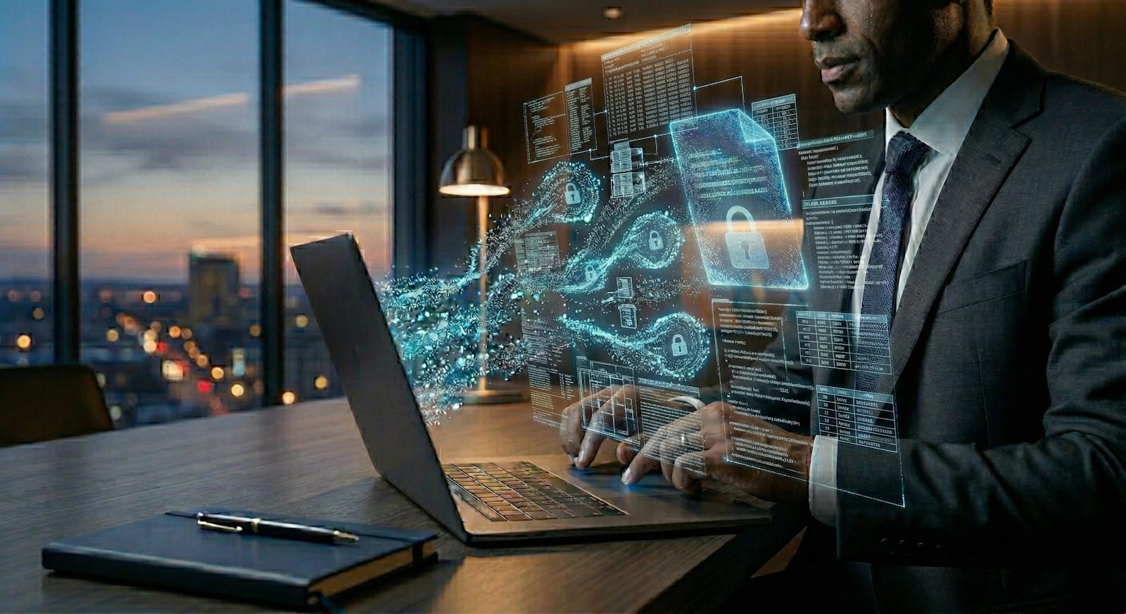 Secure transfer of large files in the cloud