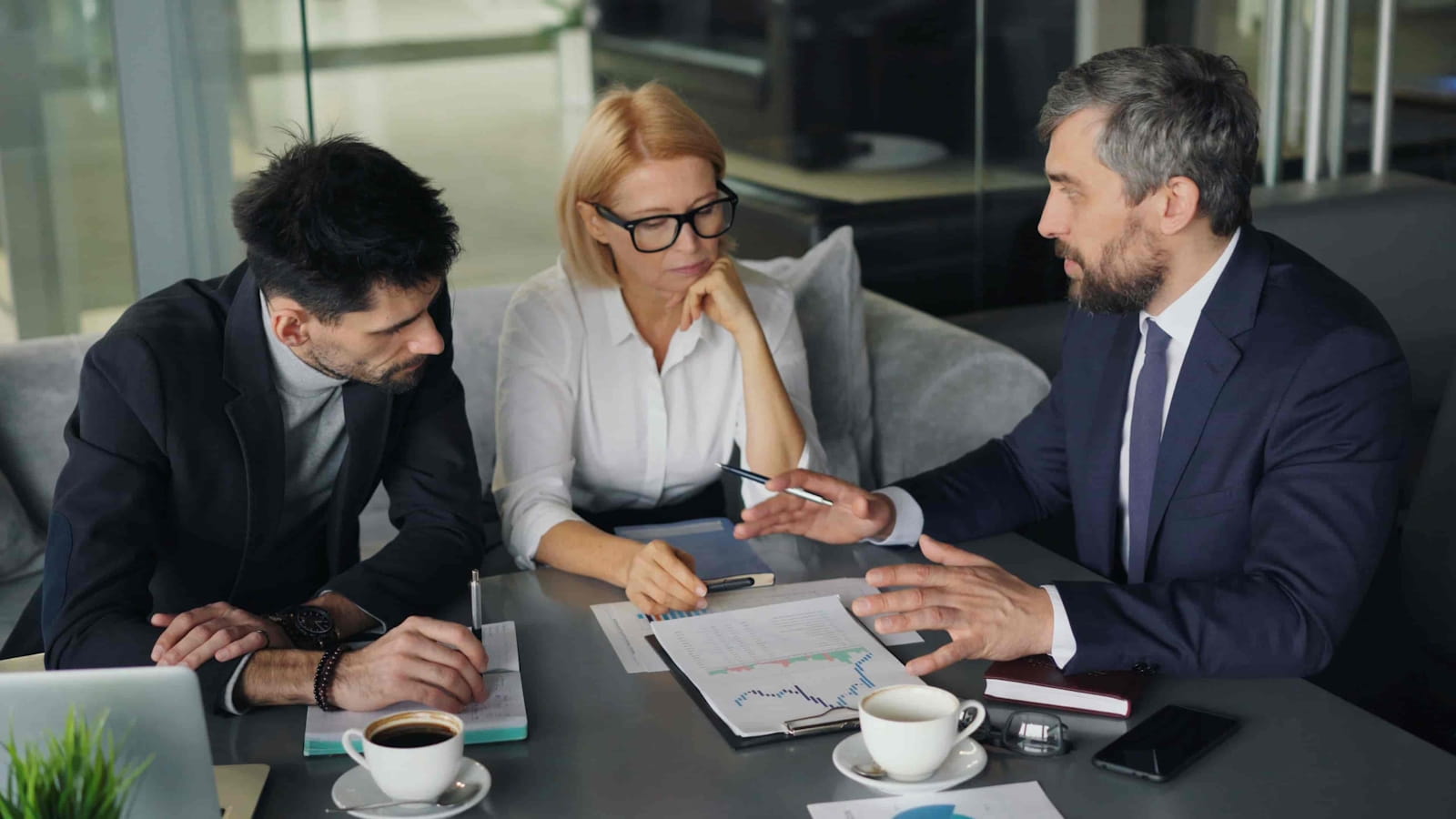 Accounting professional working securely at their desk